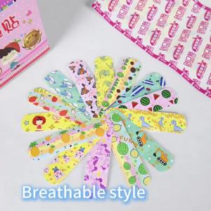 Cartoon Pattern Waterproof Hemostasis Band Aid Stickers for Kids Adhesive Bandage Wound Plaster First Aid Emergency Kit