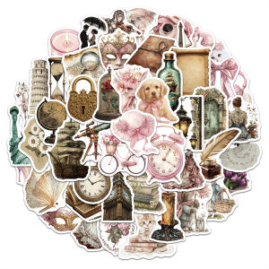 50 Pcs Vintage Aesthetic Graffiti Stickers Waterproof Vinyl Decals for Laptop Phone Case Journal Luggage Gift