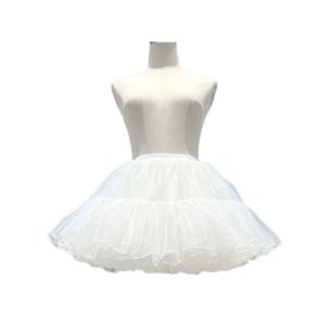 Lolita Boneless Puffy Skirt Fluffy Soft Yarn Dress White Petticoat Cosplay Clothes Crinolinas Cosplay Accessory