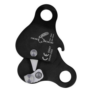 Climbing Rope Grab Self Braking Grab High Strength 5KN Climbing Ascender Fall Protection Belay Devce for Outdoor Climbing