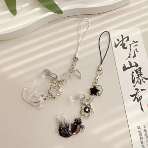 Cartoon Fish Lanyard Phone & Key Chain with Tassels