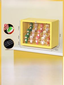 GOTO MALAYSIA | Transparent GOTO Display Cabinet Toy Doll Storage Box Bubble Mat Display Stand Collectible Storage Container Magnetic Closure