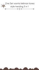 One Set Wanita Kekinian Hijab Pashmina Ceruti & Blouse Tali Pita Cream & Celana Knit Choco 12A