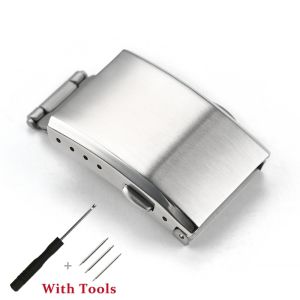 16mm 18mm 20mm 22mm 316L Stainless Steel Watch Clasp Replacement for Men Women Watch Buckle Universal Metal Folding Buckle