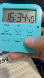 Đồng hồ đếm giờ điện tử mini đồng hồ báo thức để bàn 5 tính năng – Bấm Giờ Đếm Ngược Báo Thức Nam Châm Hít Tặng Pin