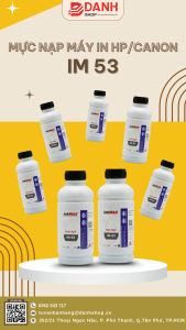 Mực nạp máy in HP/Canon - IM 53-140g - Mực nạp dùng cho các hộp mực HP: 05A / 12A / 13A / 15A / 24A / 26A / 49A / 53A / 80A / 92A / 76A / 37A / 147A / 90A / 81A Canon: FX3 / FX9 / CRG 319 / CRG 303 / CRG 315 / CRG 052 / CRG 057"