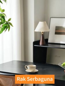 Rak Kayu Aesthetic Rak Susun Minimalis Rak Bumbu Dapur Rak Serbaguna Rak Meja Kecil Multifungsi
