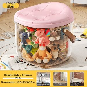 Jiaxun | Clear Durable Toy Storage Stool