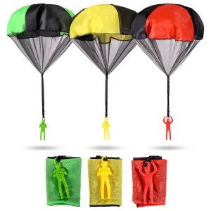 1-3Pcs Hand Throwing Parachute Children Mini Parachute Outdoor Beach Toy Educational Parent Child Entertainment Toys