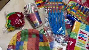 Building Block Birthday Decoration Party Supplies Colorful Block Cup Plate Balloons Banner Cake Topper for Kids Boy Party Favors