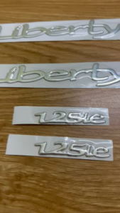 TEM XE VESPA LIBERTY 125ie CHỮ BẠC
