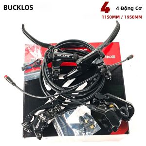 Phanh Đĩa Thủy Lực 4 Piston BUCKLOS Cho Xe Đạp Điện Xe Tay Ga Điện Xe Đạp Leo Núi MTB Kích Thước 1150mm Và 1950mm Phụ Tùng Xe Đạp