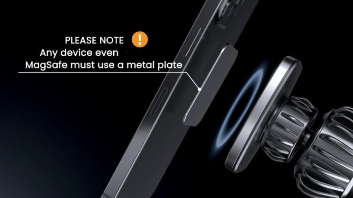 LISEN Magnetic Phone Holder for Car, [Easily Install] Car Phone Holder Mount [6 Strong Magnets] Cell Phone Holder for Car [Case Friendly] iPhone Car Holder Compatible with All Smartphones & Tablets