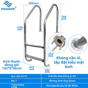 Poolmate | Thang Bể Bơi Inox Dày