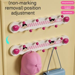 Multifunctional nopunch strong loadbearing rotating coat hooks
