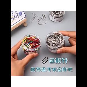 160pcs Paper clip bookmark color binding pin Colorful paper clips school supplies office supplies