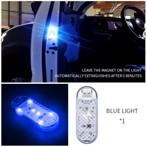 KEVANLY | 1/2pcs Car Door LED Strobe Warning Light USB Magnetic Welcome Light RGB Safe Anti-collision Emergency Lamp for Car Decorative