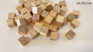 Unfinished Wooden CubesPack of 50 Wood Blocks for Crafting1 Inch Wood Square Blocks for Crafts Making & DIY Projects & Decor