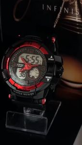 CIVIC801 Jam Tangan Pria Karet Digital Olahraga Kasual Bisnis Fashion Tahan Air 30M