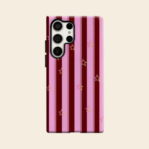 Striped Star Luxury Fashion Full Lens Protective Case for Samsung Galaxy S26 S25 S24 A56 A36 Plus Ultra