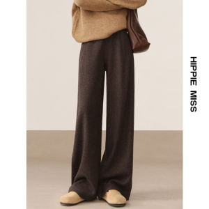 HIPPIE MISS | Loose Straight Casual Pants Gray