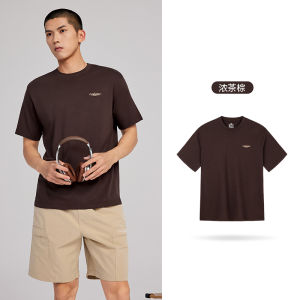 Loose Casual Short Sleeve round Neck T-Shirt Mens Summer New Ice Sensation Breathable 361° Sportswear Comfortable Cotton Tee