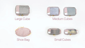 ถุงเก็บของเดินทาง กระเป๋าจัดระเบียบ กระเป๋าอเนกประสงค์ ออกแบบประหยัดพื้นที่ เซ็ทถุงเก็บของเดินทาง（Travel bag）