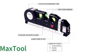 Waterpass Laser Level 3 Pro 3in1 (Free Baterai)