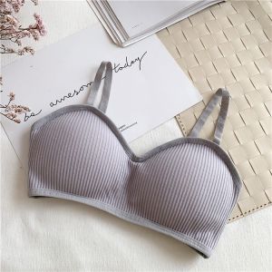 🔥พร้อมส่งจ้า🔥 SB-20193 Crop bra บราสายเดี่ยว ผ้าร่อง แบบน่ารัก สปอร์ตบรา
