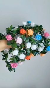 Vòng hoa đội đầu - vòng hoa cài tóc chụp hình kỉ yếu biểu diễn văn nghệ vòng hoa cài tóc cô dâu chụp hình đám cưới MINERVA