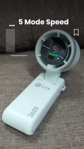 V2S FAST7 POWERFUL SPEED MINI HANDHELD FAN 3600MAH RECHARGEABLE & UNIFORM CUTTING ROMANCE