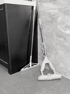 YissTiee Wall-mounted mop clip removable rail hook storage clip