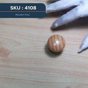 Tajima 4108 1PC 35MM Round Wood Cupboard Cabinet Knob/Door Wooden Wardrobe Drawer Furniture Modern Minimalist Solid Wood