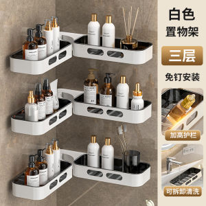 เก้าอี้มุมห้องน้ำแบบติดผนัง ชั้นวางของสำหรับหน้าจอกันน้ำแบบไม่ต้องเจาะ กล่องเก็บของแบบยูโรสไตล์ ชั้นวางของสำหรับห้องน้ำแบบลำลอง