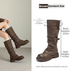 Agsdon | Thick Sole Slim-Fitting Over-the-Knee Boots