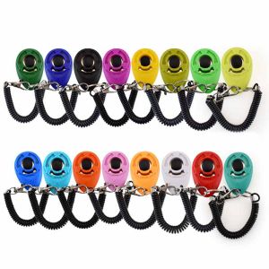 Pet dog training button clicker long wristband