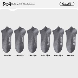 Tất thể thao nam MiiOW Cat Man vải cotton mỏng kháng khuẩn khử mùi