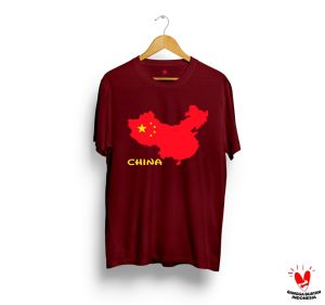Baju Kaos Souvenir Chinese Map Kaos Oleh Oleh Peta China/Ligar24 tshirt