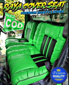Sarung jok mobil pickup granmax 2022 model sofa simple dengan gratis sarung stir