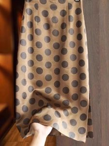 Elegant Acetate High Waist Straight Leg Split Skirt for Women Casual Beautiful Fashionable Autumn New Arrival