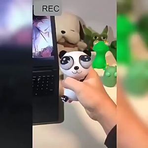 Big Eyes Panda Decompression Toy Animal Squeeze Antistress Fun  Toy