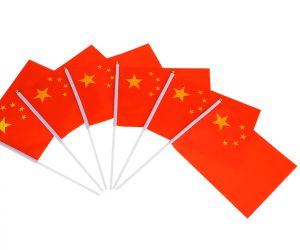5Pcs Small China National Flag Garden Decor China Nations Activities Cheering China Hand Waving Flag