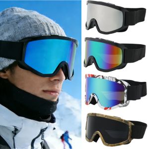 1×Skiing Goggles Windproof Cycling Motorcycle Goggles Winter Anti-Fog Snowboard Ski Glasses Ski Mask Tactical Goggle Sunglasses