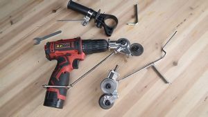 Adaptor Mesin Bor Pemotong Plat Seng Aluminium Drill Nibbler Saw Converter