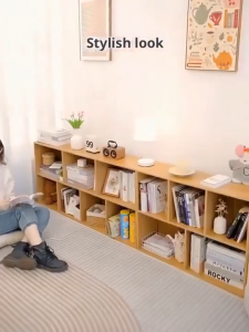 SuperValue Open Bookcase Floor Standing Shelf Cubby Storage Cabinet Multi Cube Display Stand Home Bookshelf