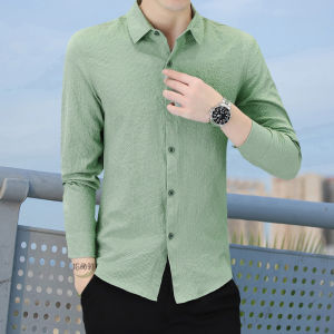 Áo Sơ Mi Tay Ngắn Ice Silk Mỏng Không Cần Ủi Màu Trơn Thời Trang Mùa Hè 2025 Thương Hiệu Tolaia Dành Cho Nam