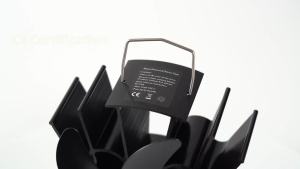 7 Blades Stove Fan Heat Powered Fireplace Fan Log Wood Burner Aluminum Alloy Eco-Fan Quiet Home Warm Efficient Heat Distribution