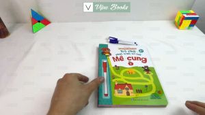 Sách - Bộ 4 Quyển Trò Chơi Mê Cung Phát Triển Trí Tuệ - Wipe Clean - Cho Bé 2-6 Tuổi
