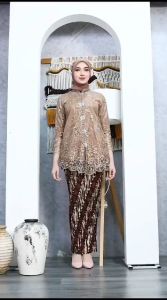 kebaya wisuda encim bunga payet busui - kebaya tulle - kebaya pesta - kebaya kondangan - cod