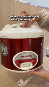 MASPION MRJ109MS Rice Cooker 3in1 Kapasitas 1.2 Liter Bergaransi Resmi